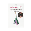 Lavender Leather Charm DIY Kit | Handmade Craft Set