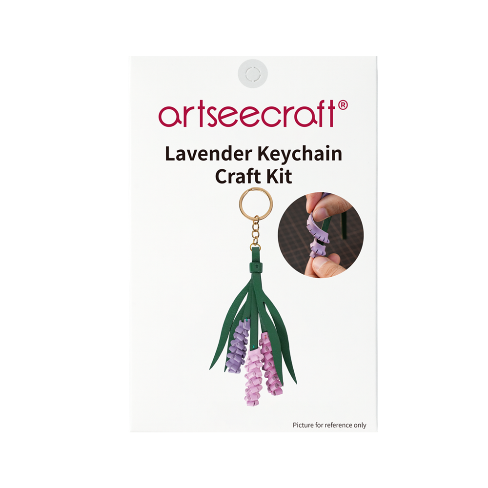 Lavender Leather Charm DIY Kit | Handmade Craft Set
