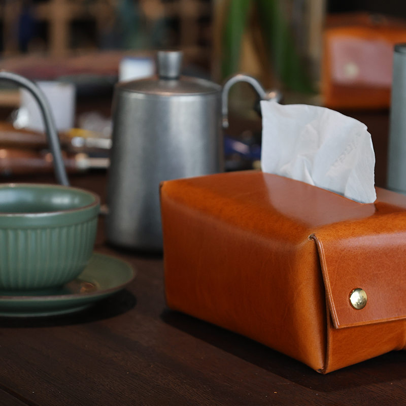 DIY Leather Tissue Box Kit