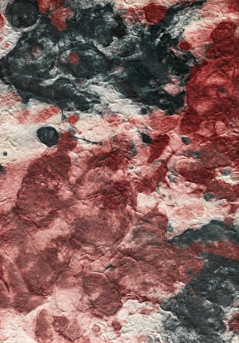 Danjiang Dunhuang-inspired cloud-dyed handmade art paper sheet with decorative texture