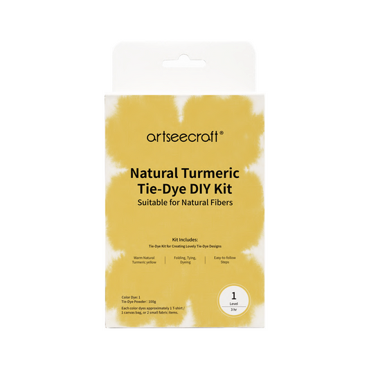Artseecraft Natural Turmeric Tie-Dye DIY Kit for Natural Fibers