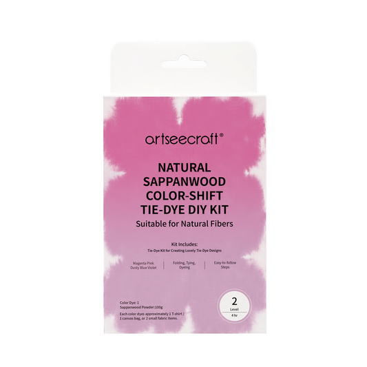 Artseecraft Natural Sappanwood Color-Shift Tie-Dye DIY Kit for Natural Fibers