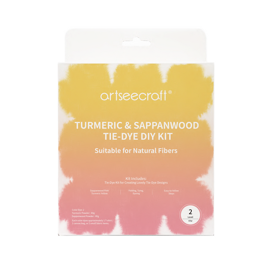 Artseecraft Turmeric and Sappanwood Tie-Dye DIY Kit for Natural Fibers