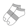 Tie-Dye Ready White Cotton Ankle Socks
