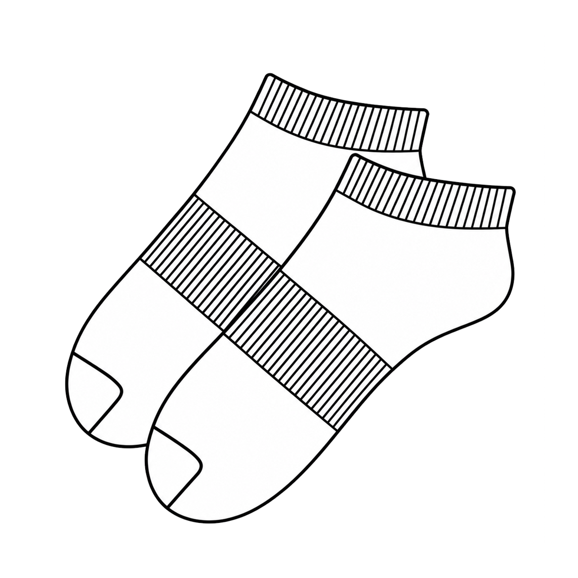 Tie-Dye Ready White Cotton Ankle Socks