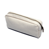 Blank White Canvas Pen Pouch with Zipper for Tie-Dye DIY Projects