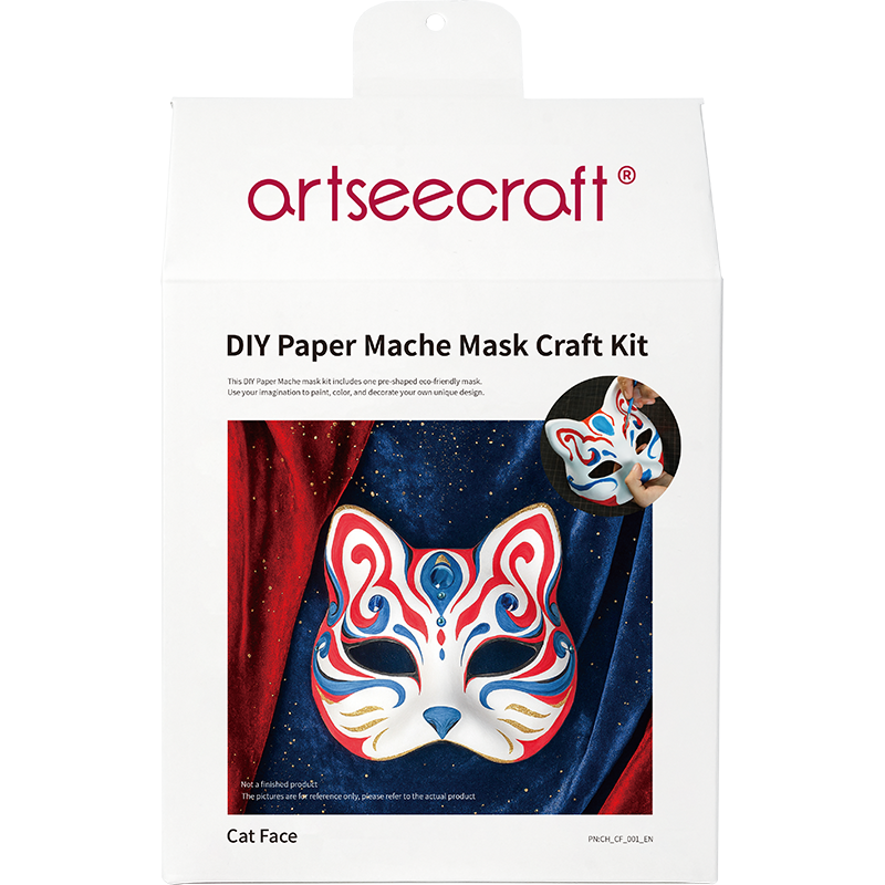 DIY Cat Face Paper Mache Mask Craft Kit