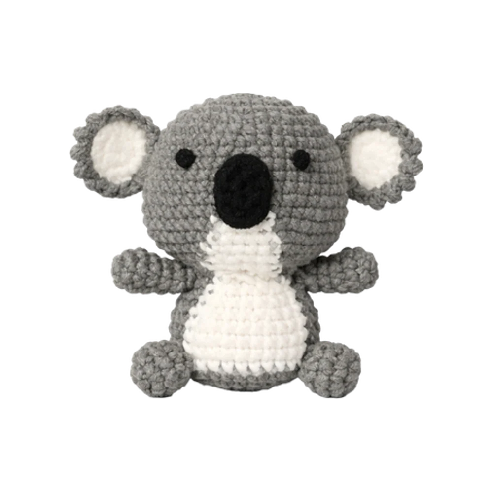 Koala amigurumi crochet kit DIY craft set for handmade animal accessories and keychains