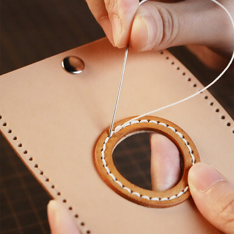 DIY Leather envelope-shaped Waste Bag Dispenser