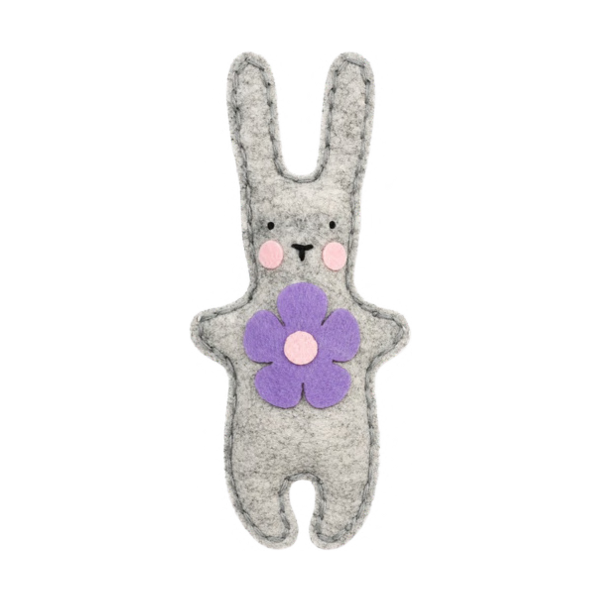 Bunny felt sewing kit for kids beginner rabbit craft project