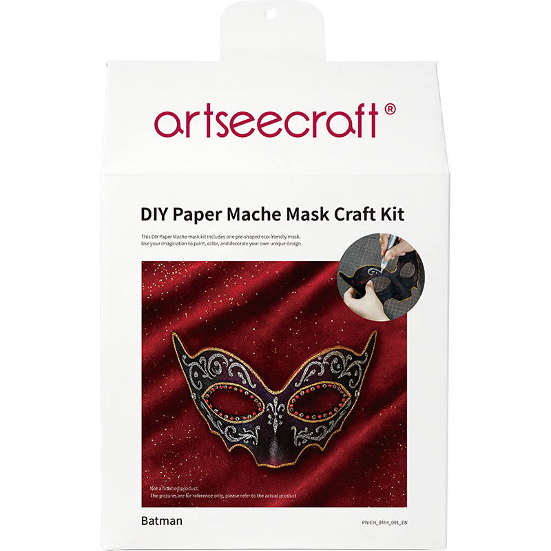 DIY Batman Paper Mache Half Mask Craft Kit