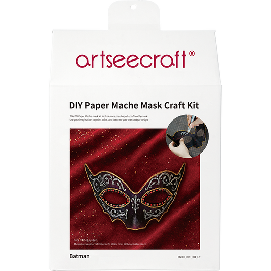 DIY Batman Paper Mache Half Mask Craft Kit