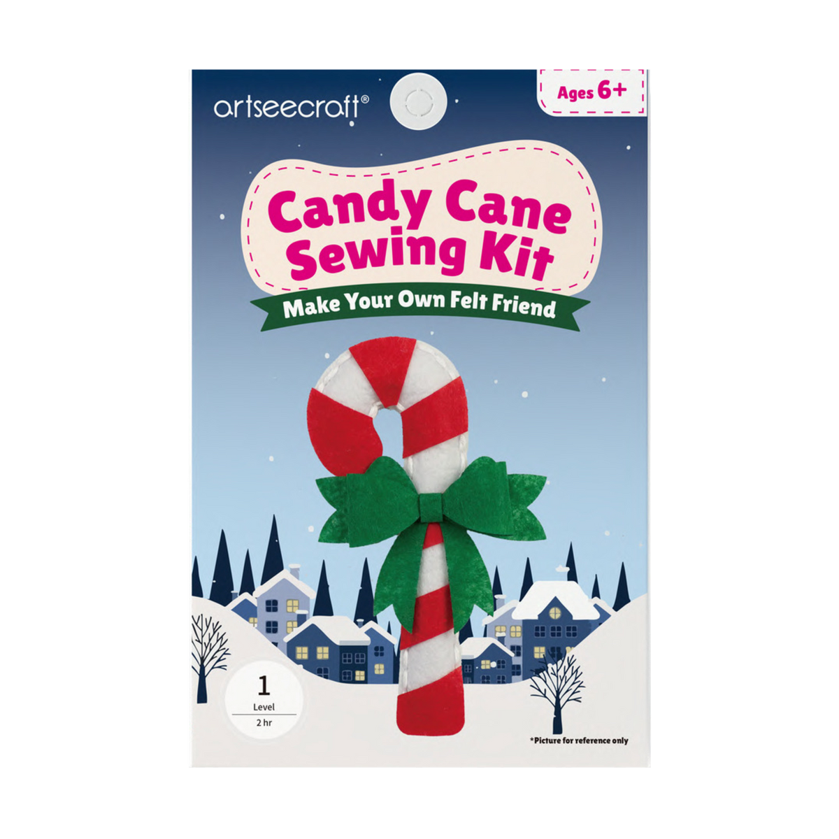 Christmas Candy Cane Felt Sewing Kit for Kids | Craft Kit