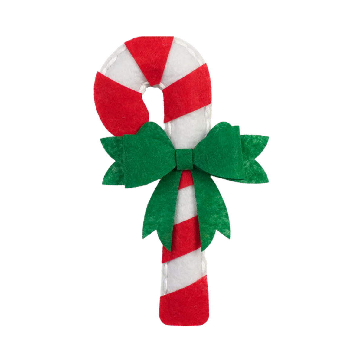 Christmas candy cane felt sewing kit for kids holiday craft project