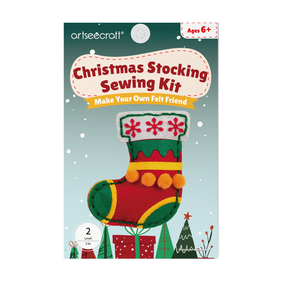 Christmas Stocking Felt Sewing Kit for Kids | Holiday Craft