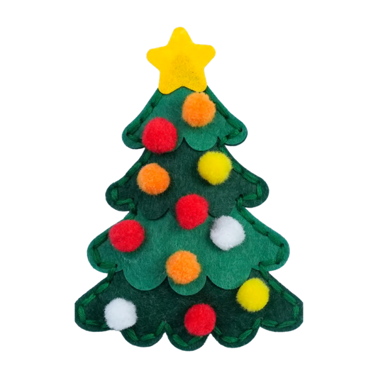 Christmas tree felt sewing kit for kids holiday craft project
