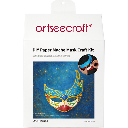 DIY Paper Mache Half Mask of The One-Horned Craft Kit