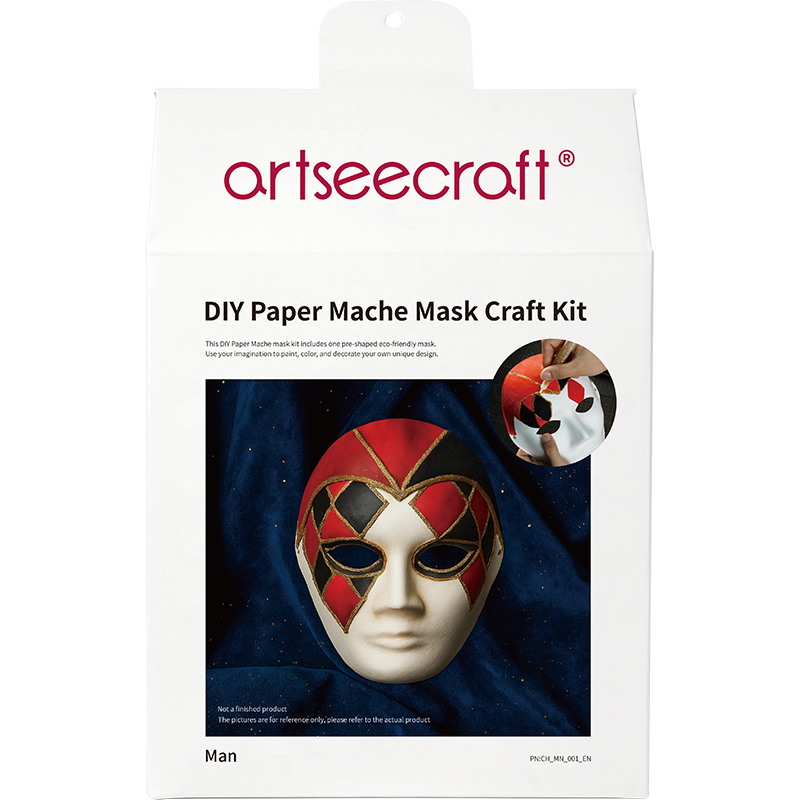 DIY Paper Mache Mask of Man Craft Kit
