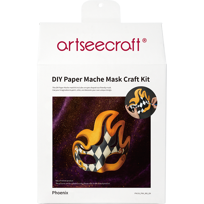 DIY Phoenix Paper Mache Half Mask Craft Kit