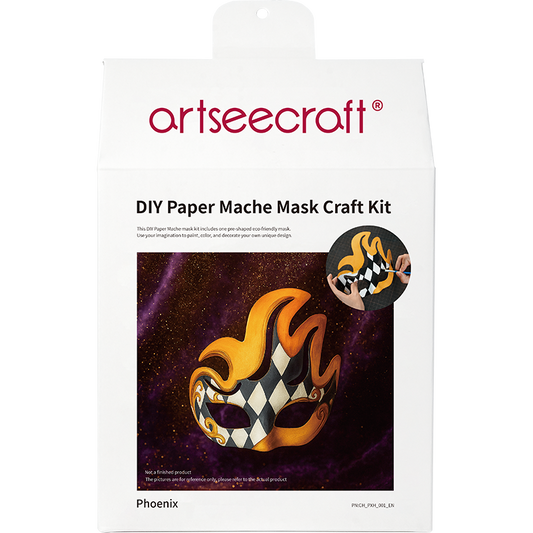DIY Phoenix Paper Mache Half Mask Craft Kit