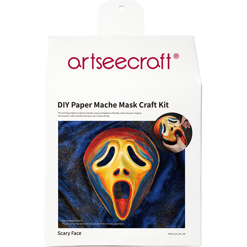 DIY Scary Face Paper Mache Mask Craft Kit