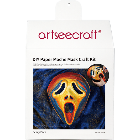 DIY Scary Face Paper Mache Mask Craft Kit
