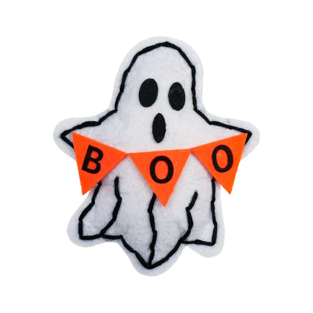 Halloween ghost felt sewing kit for kids spooky craft project