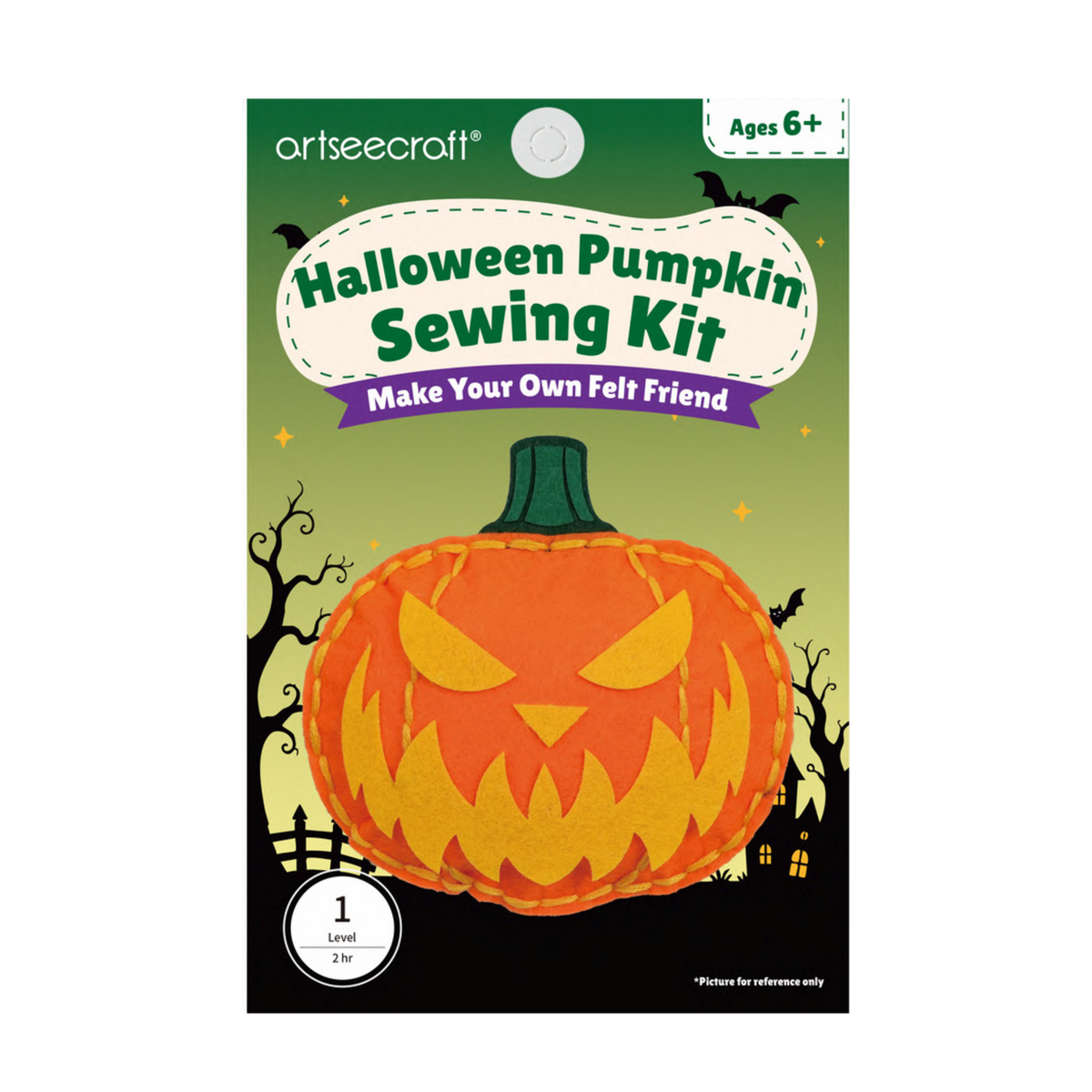 Halloween Pumpkin Felt Sewing Kit for Kids | Craft Kit