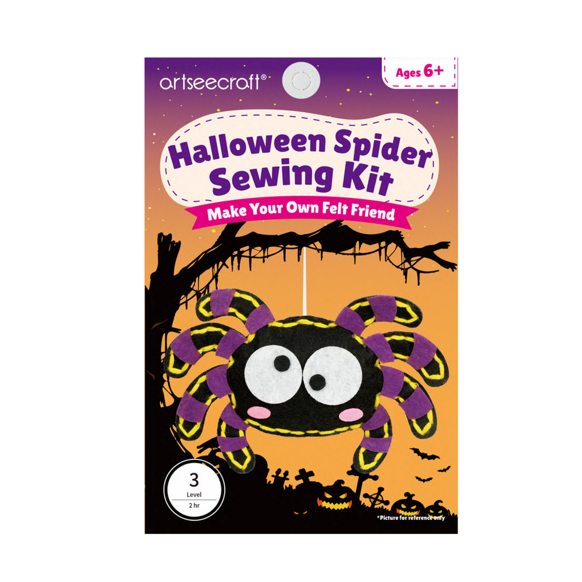 Halloween Spider Felt Sewing Kit for Kids | Spooky Craft Kit