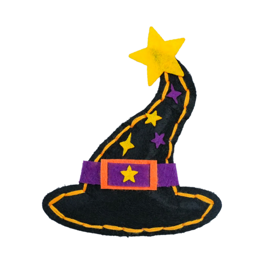 Halloween witch hat felt sewing kit for kids magical craft project