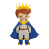 Prince felt sewing kit for kids fairy-tale character craft project