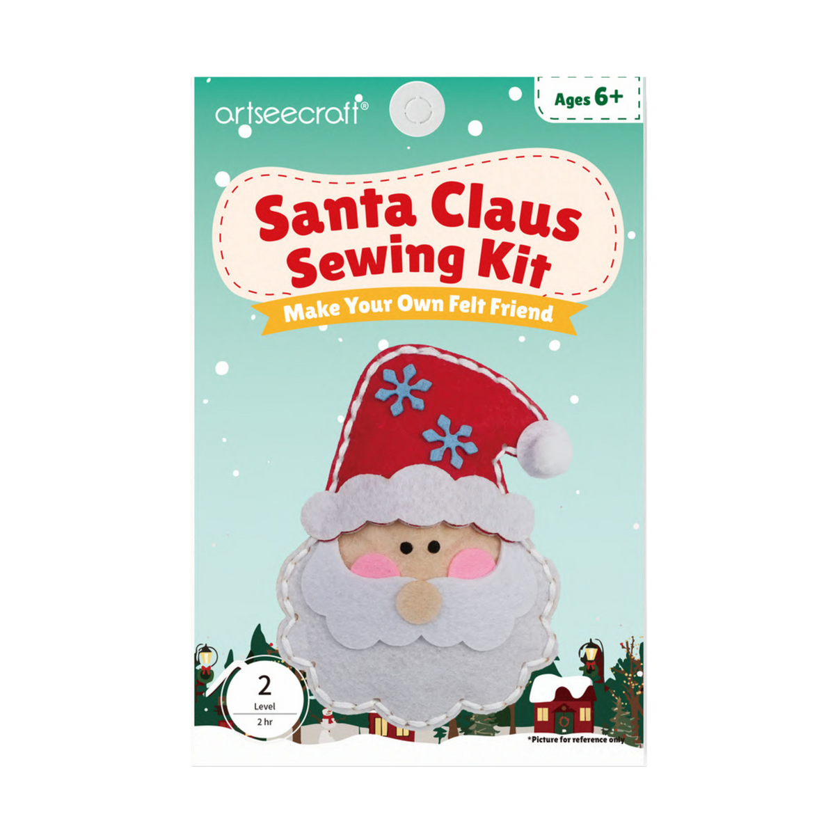 Santa Claus Felt Sewing Kit for Kids | Christmas Craft Kit