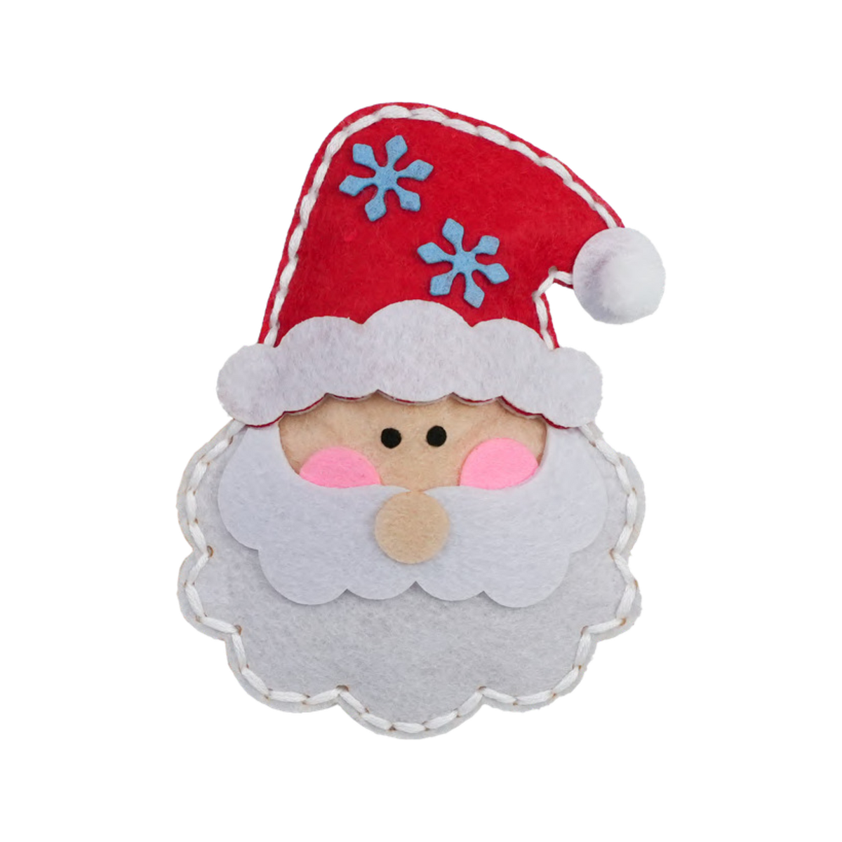 Santa Claus felt sewing kit for kids Christmas craft project
