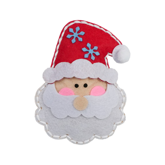 Santa Claus felt sewing kit for kids Christmas craft project
