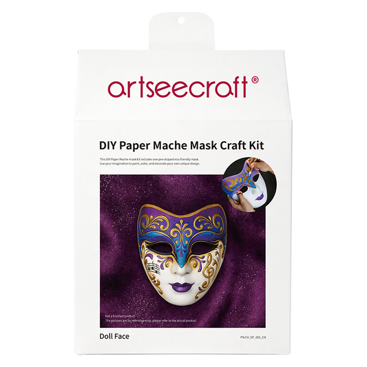 DIY Doll Face Paper Mache Mask Craft Kit